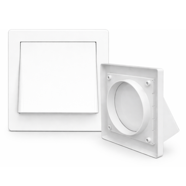 Wetterschutzhaube mit Rückstauklappe