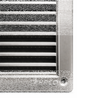 Lüftungsgitter mit Insektenschutz und Einbaurahmen